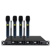 W Audio DQM 600H Quad-Funkmikrofon, kabelloses Handmikrofonsystem CH38